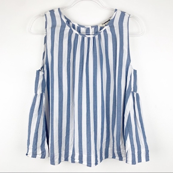 🎉Madewell Button Back Indigo Stripe Swing Tank🎉 - Picture 5 of 5